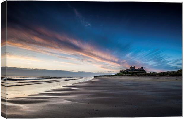 Bambrough Dawn, Northumberland Canvas Print by Dave Hudspeth Landscape Photography