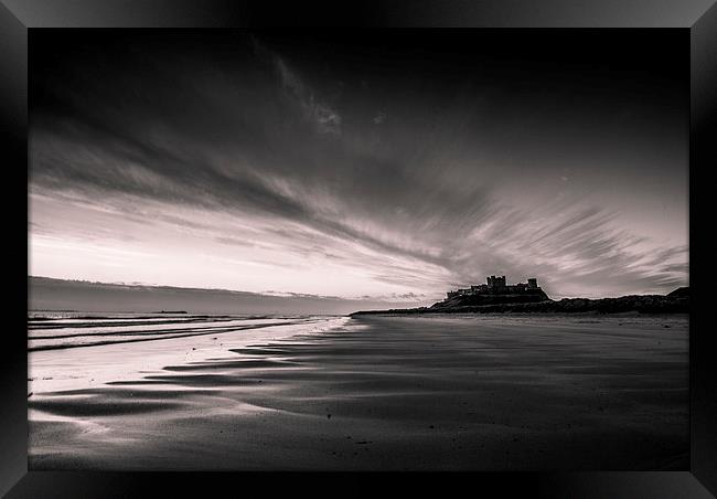 Black and White Dawn Framed Print by Dave Hudspeth Landscape Photography