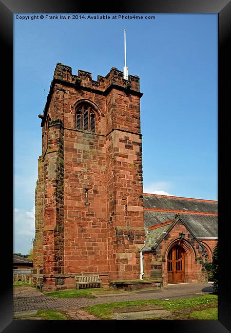 St Peters Church, Heswall, Wirral, UK Framed Print by Frank Irwin