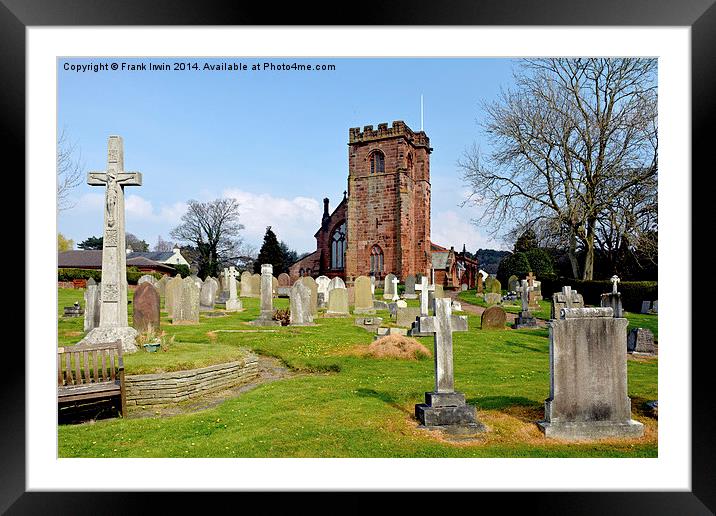 St Peters Church, Heswall, Wirral, UK Framed Mounted Print by Frank Irwin