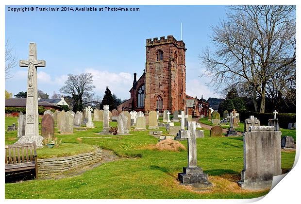 St Peters Church, Heswall, Wirral, UK Print by Frank Irwin