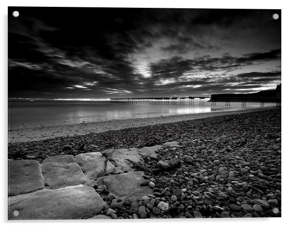 Saltburn Pier Acrylic by Dave Hudspeth Landscape Photography