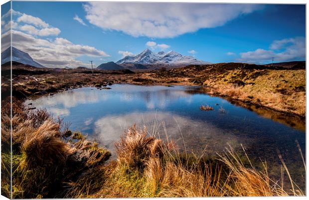 The Cullins, Isle of Skye Canvas Print by Dave Hudspeth Landscape Photography