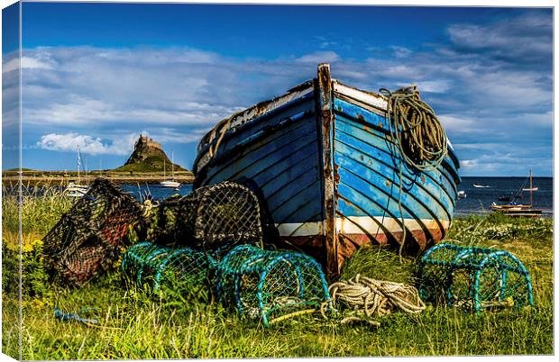 The Magpie, Holy Island Canvas Print by Dave Hudspeth Landscape Photography