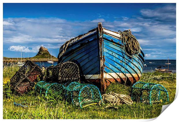 The Magpie, Holy Island Print by Dave Hudspeth Landscape Photography