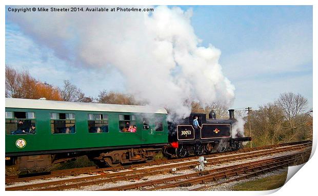 Leaving Corfe 2 Print by Mike Streeter