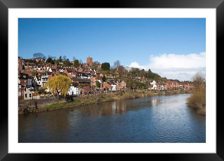 Bridgnorth High Town Framed Mounted Print by Diane Griffiths