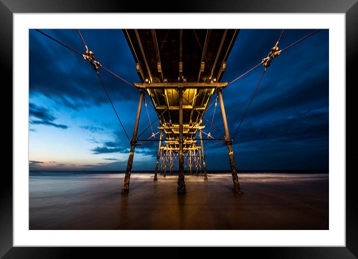 Under the Pier Framed Mounted Print by Dave Hudspeth Landscape Photography