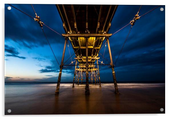 Under the Pier Acrylic by Dave Hudspeth Landscape Photography