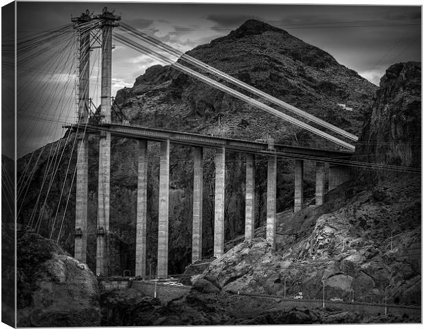 Hoover Dam Construction Canvas Print by Ian Barber