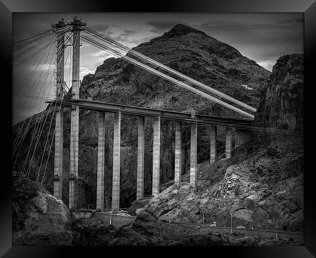 Hoover Dam Construction Framed Print by Ian Barber