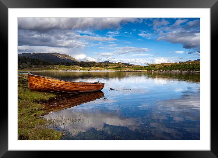 Arisaig Row Boat Framed Mounted Print by Scott K Marshall