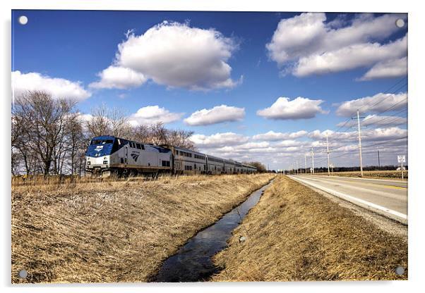 Amtrak 66 Acrylic by Rob Hawkins