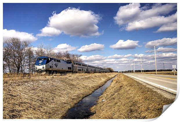 Amtrak 66 Print by Rob Hawkins
