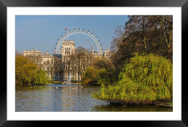 St James Park Framed Mounted Print by Stewart Nicolaou