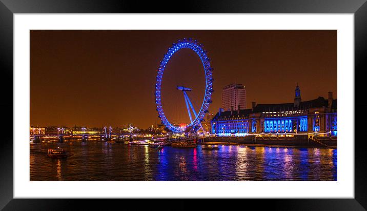 London Eye Framed Mounted Print by Stewart Nicolaou