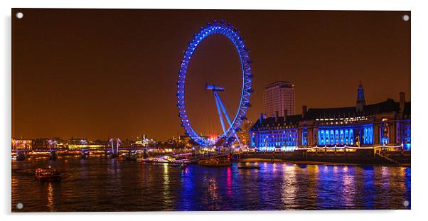 London Eye Acrylic by Stewart Nicolaou