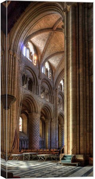 Durham Cathedral Arch Canvas Print by Tom Gomez