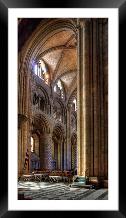 Durham Cathedral Arch Framed Mounted Print by Tom Gomez