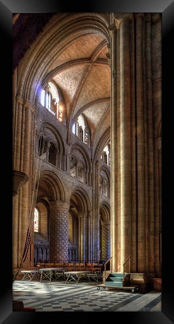 Durham Cathedral Arch Framed Print by Tom Gomez