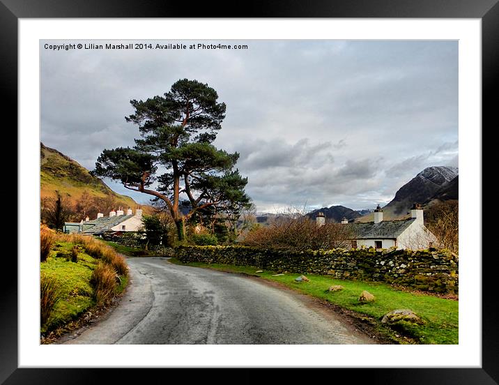 Buttermere Framed Mounted Print by Lilian Marshall
