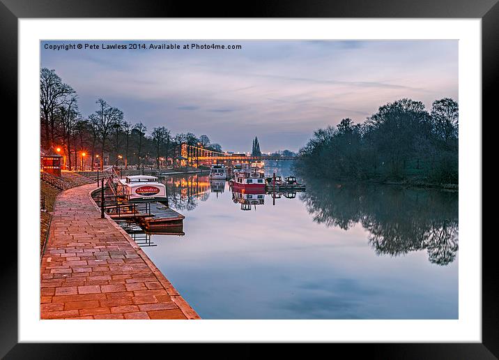 Chester - The Groves at Dawn Framed Mounted Print by Pete Lawless