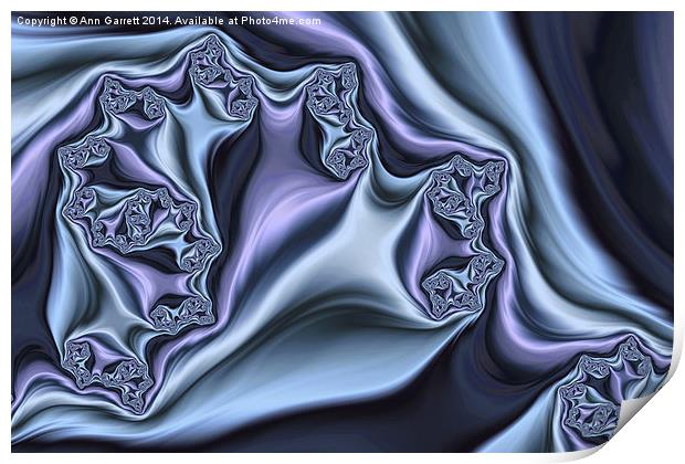 Silk Folds - A Fractal Abstract Print by Ann Garrett