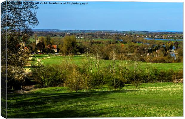 Thames Valley from Wittenham Clumps Canvas Print by Ian Lewis