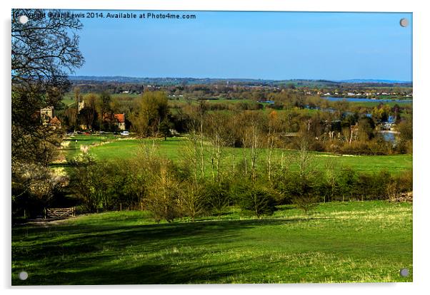 Thames Valley from Wittenham Clumps Acrylic by Ian Lewis