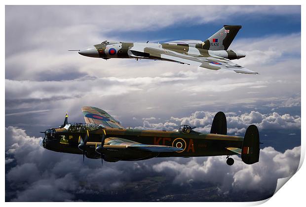 Avro Duo Print by Oxon Images