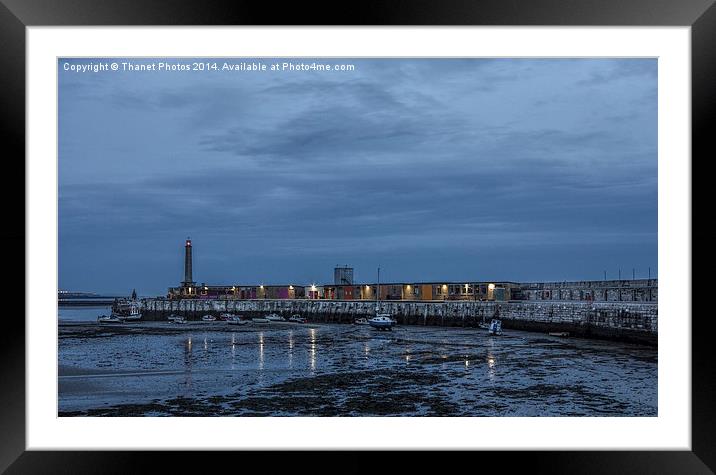 Margate Harbour Framed Mounted Print by Thanet Photos