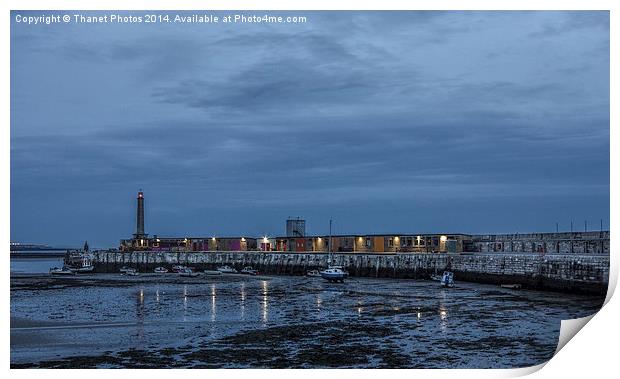 Margate Harbour Print by Thanet Photos