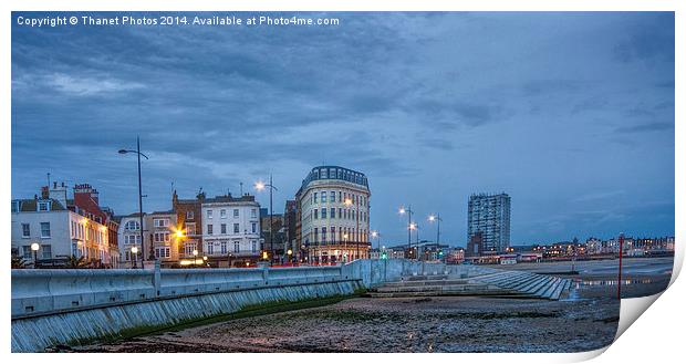 Early morning view of Margate Print by Thanet Photos