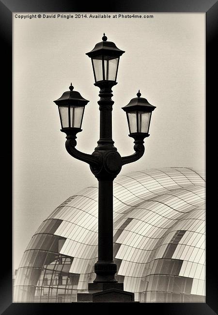 Tyne Bridge Street Lamp Framed Print by David Pringle
