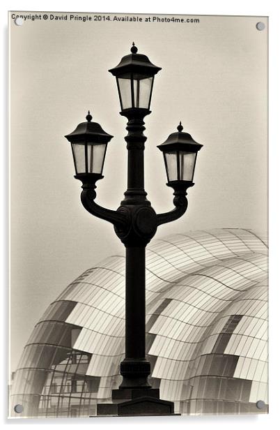 Tyne Bridge Street Lamp Acrylic by David Pringle