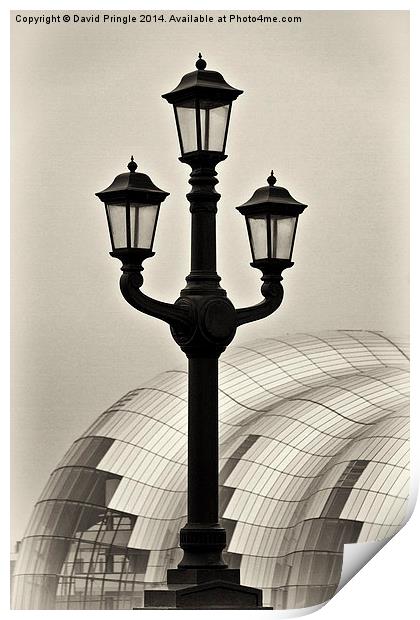 Tyne Bridge Street Lamp Print by David Pringle