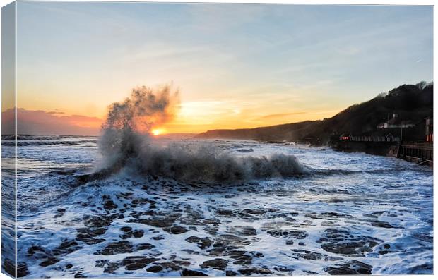 Wave around the Sun Canvas Print by Andrew McCauley