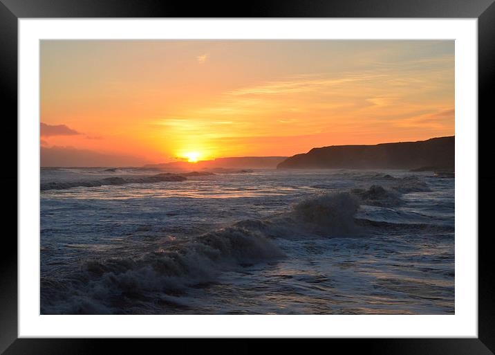 South Bay Sunrise Framed Mounted Print by Andrew McCauley