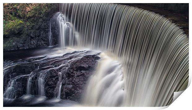 River Calder Falls Print by Geo Harris