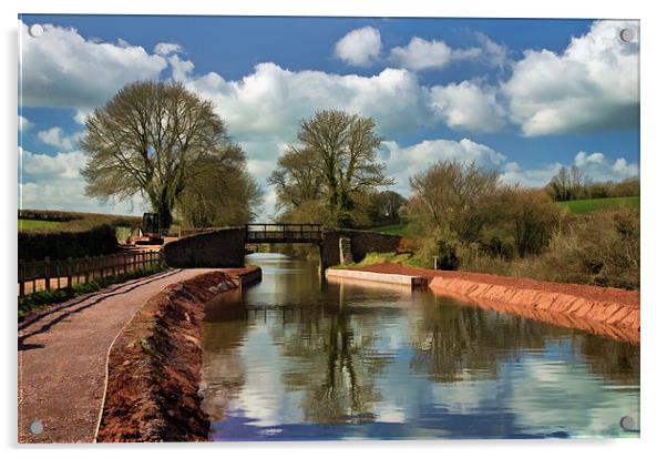 Grand Western Canal Acrylic by Pete Hemington