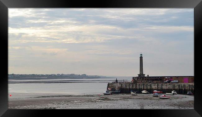 Margate Lighthouse. Framed Print by Mark Franklin