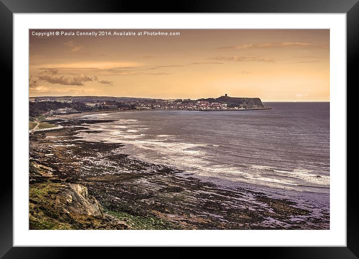 Scarborough South Bay Framed Mounted Print by Paula Connelly