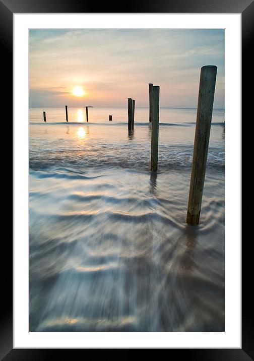 Subtle sunset Framed Mounted Print by mike Davies