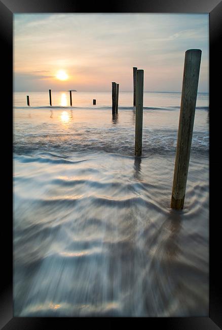 Subtle sunset Framed Print by mike Davies