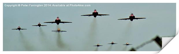 Reds take to the skies Print by Peter Farrington