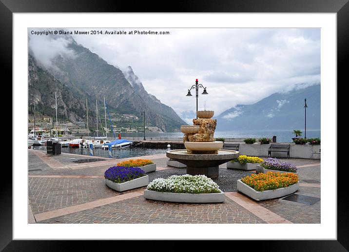 Limone Italy Framed Mounted Print by Diana Mower