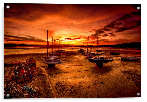 Beadnal Harbour, Northumberland Acrylic by Dave Hudspeth Landscape Photography