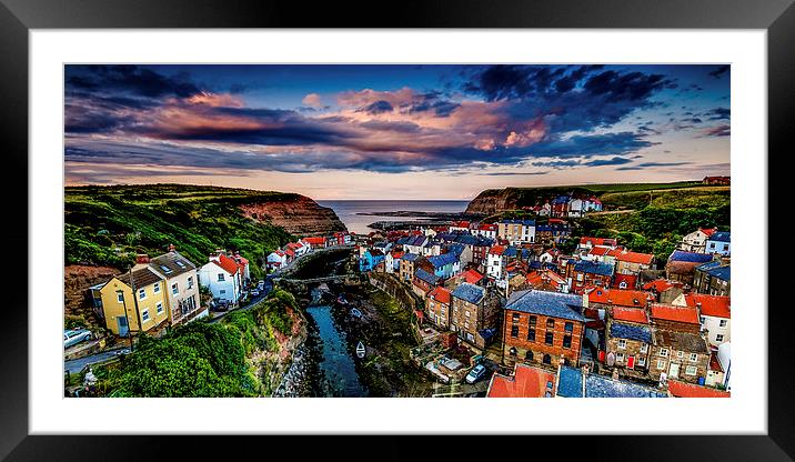 Staithes, North Yorkshire Framed Mounted Print by Dave Hudspeth Landscape Photography
