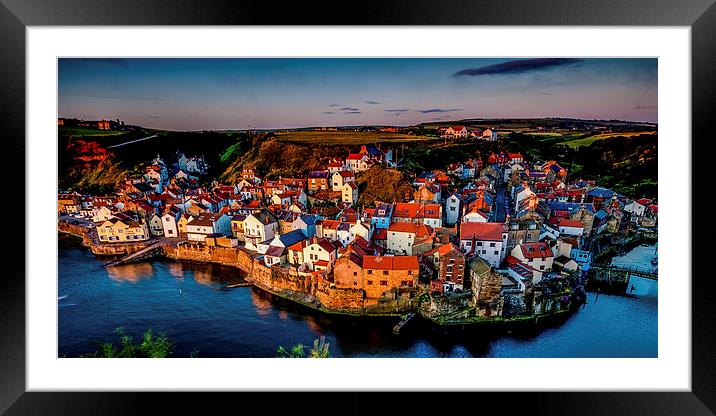 Staithes, North Yorkshire Framed Mounted Print by Dave Hudspeth Landscape Photography