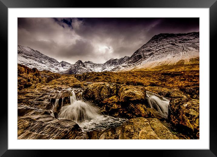 The Fairy Pools, Isle of Skye Framed Mounted Print by Dave Hudspeth Landscape Photography